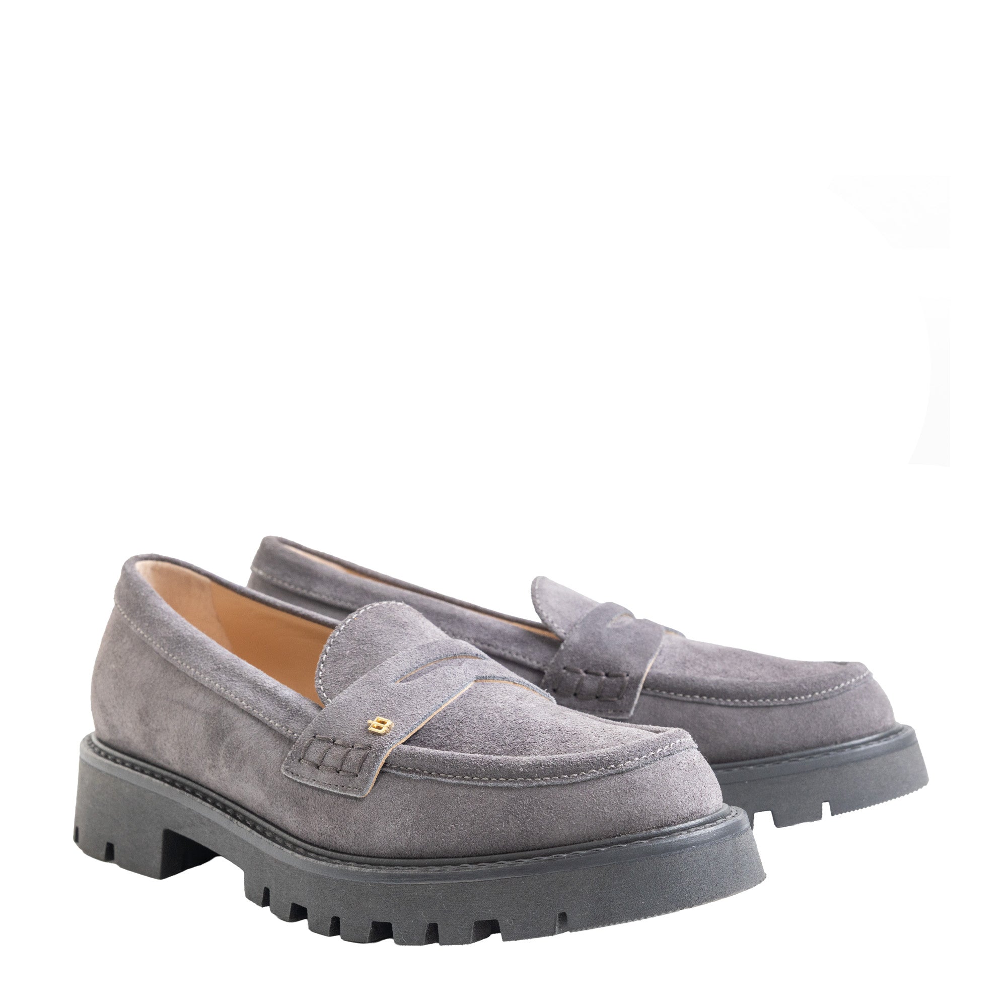 מוקסין טרק זמש-אפור