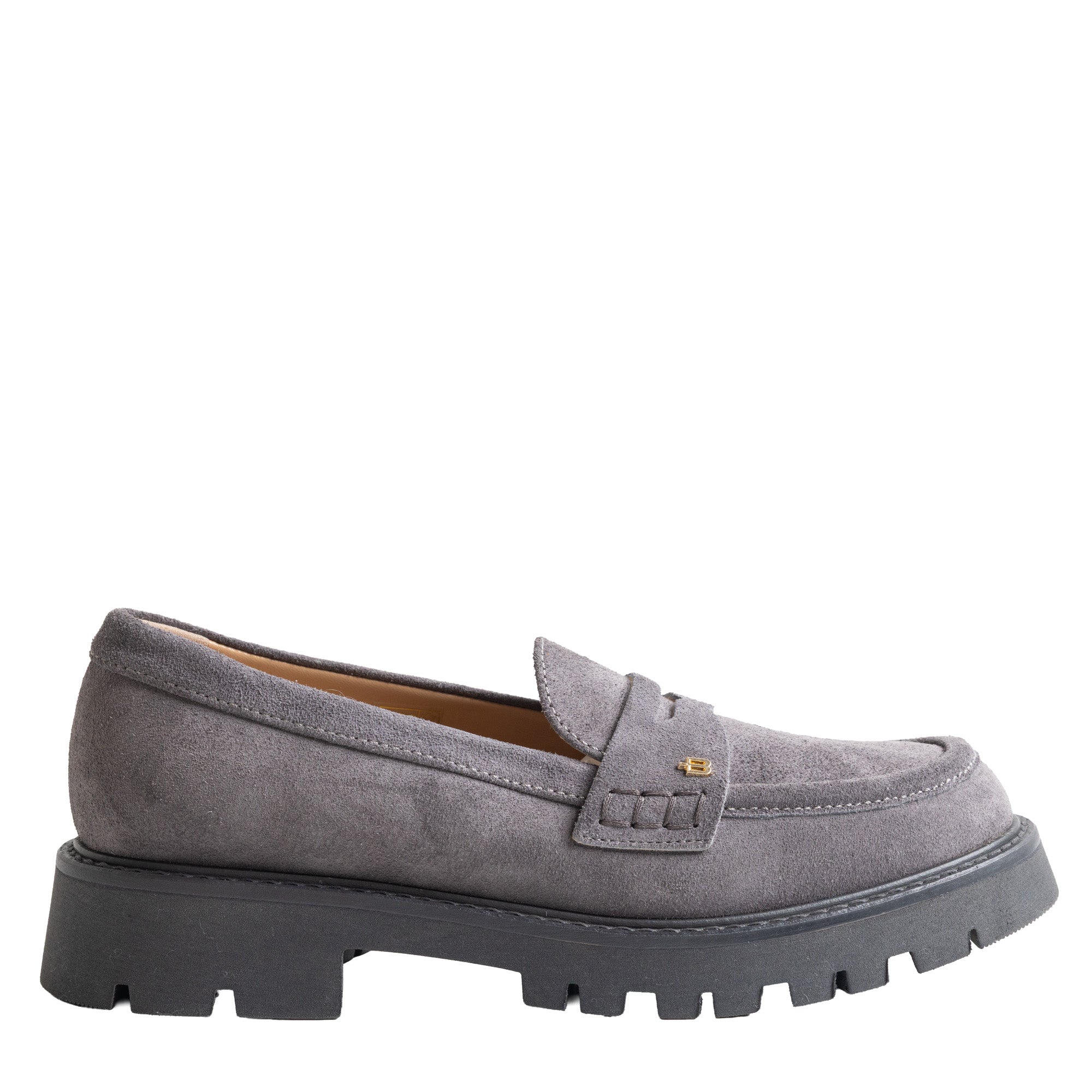 מוקסין טרק זמש-אפור