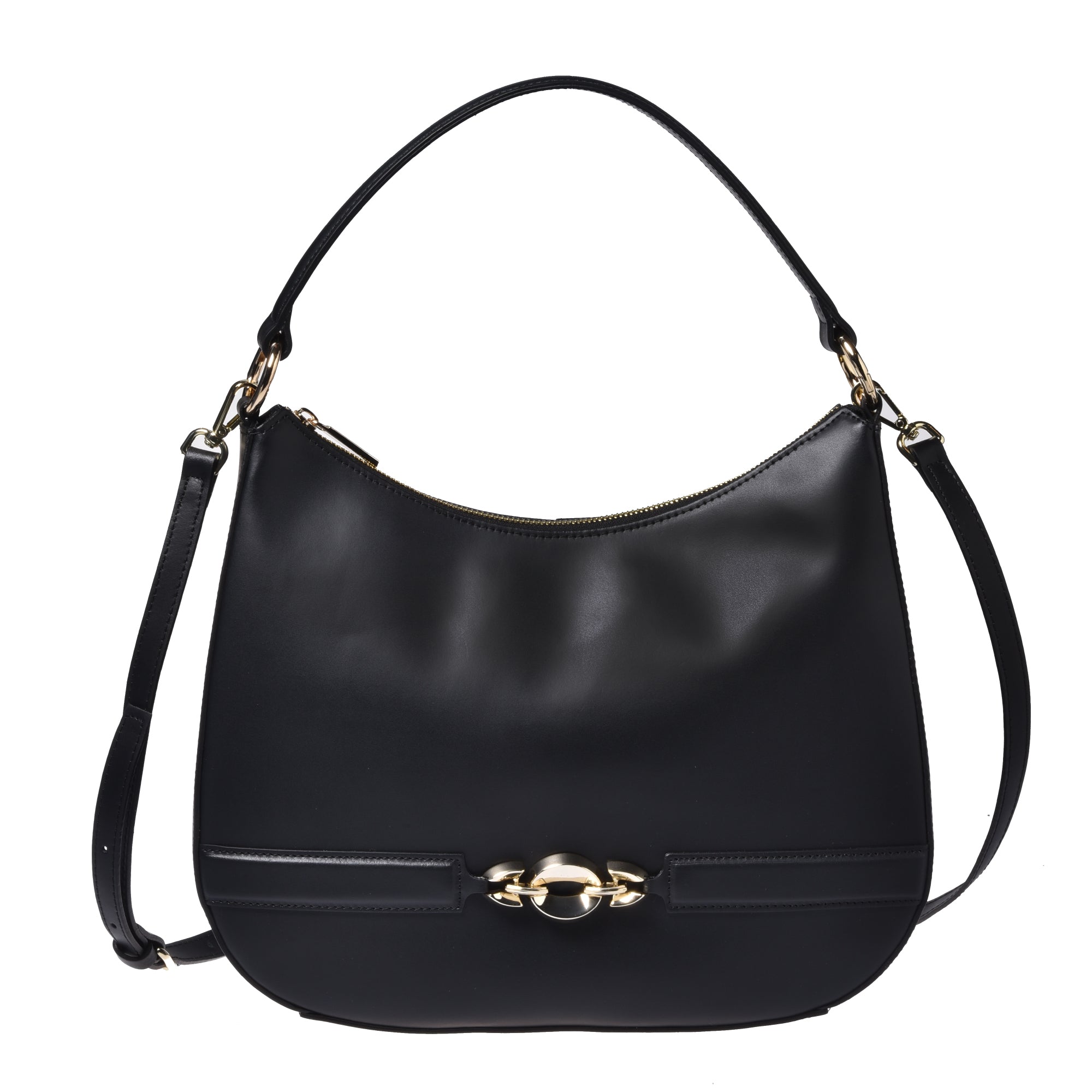 תיק מעוגל+אבזם-שחור