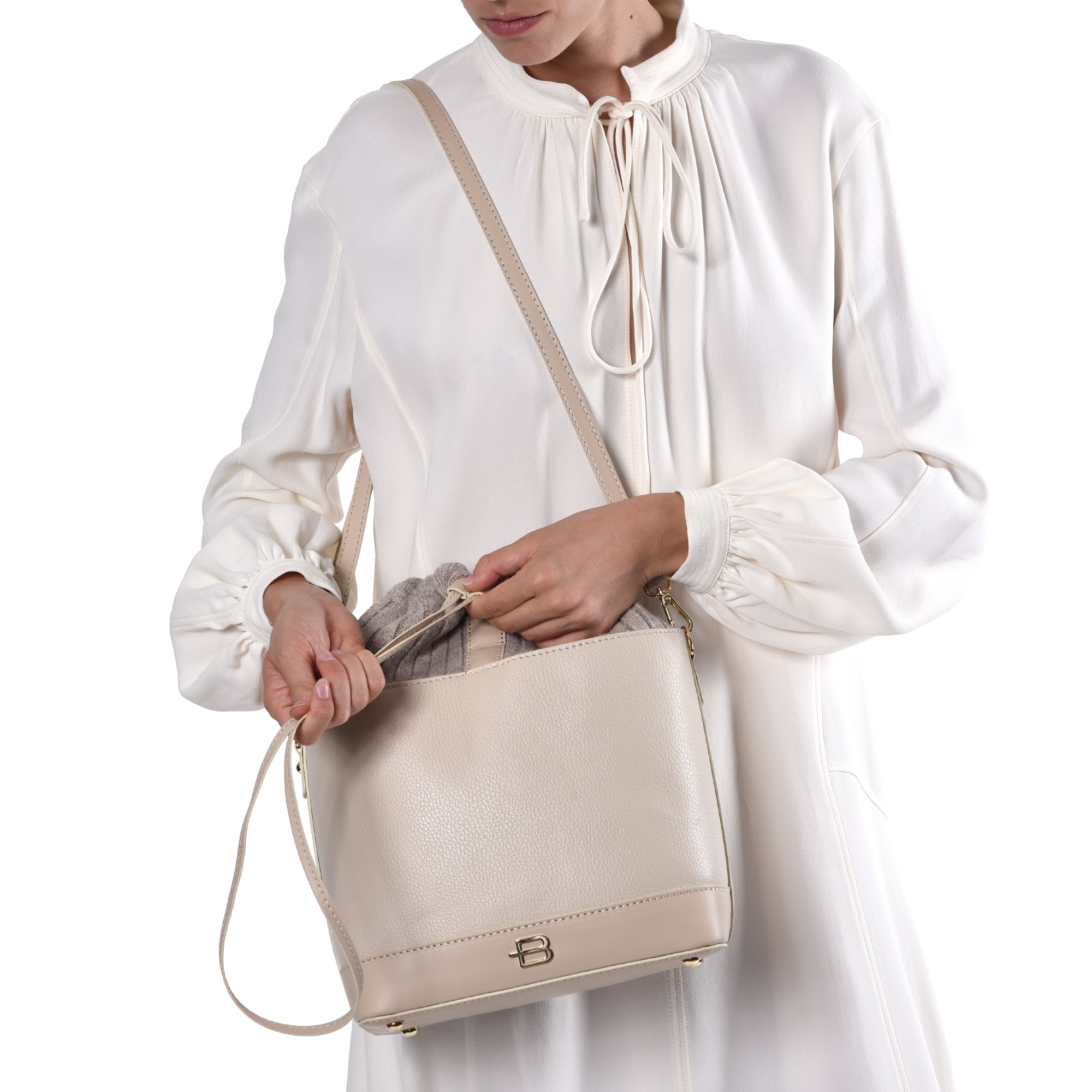 תיק זמש+צמר-וניל