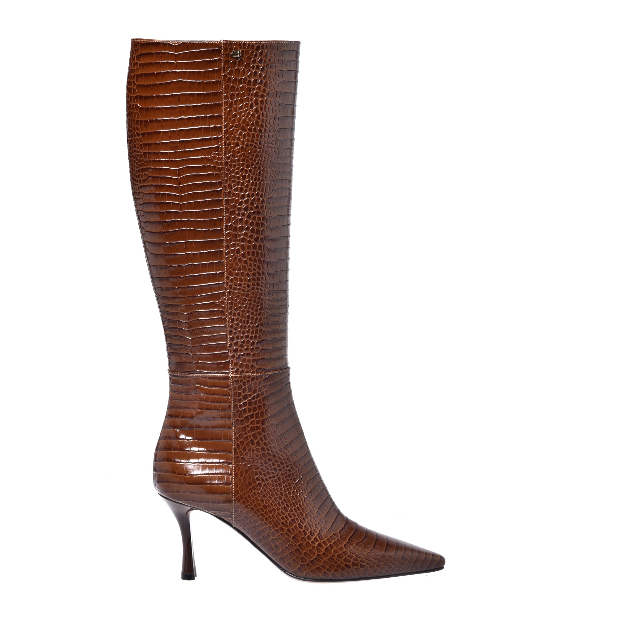 מגף קרוקו-חום