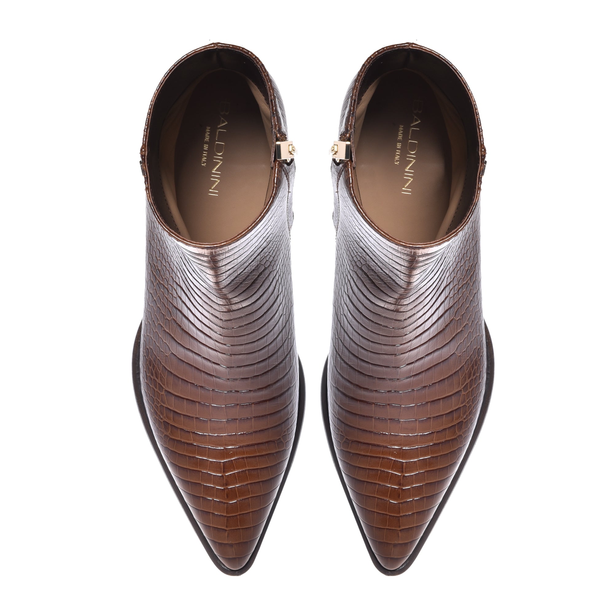 מגפון בוקרים קרוקו-חום