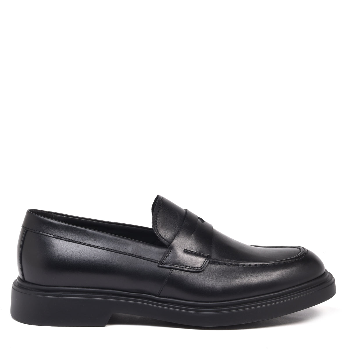 מוקסין פני מעור שחור לגברים עם סוליה עבה, Baldinini