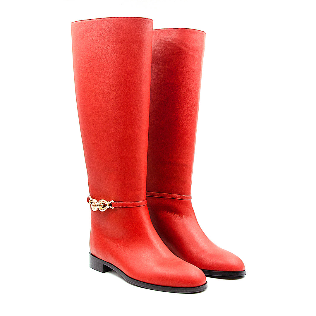 מגף שטוח+שרשרת