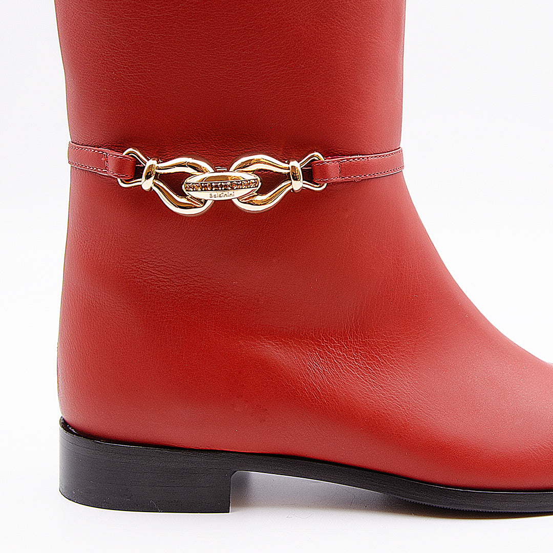 מגף שטוח+שרשרת