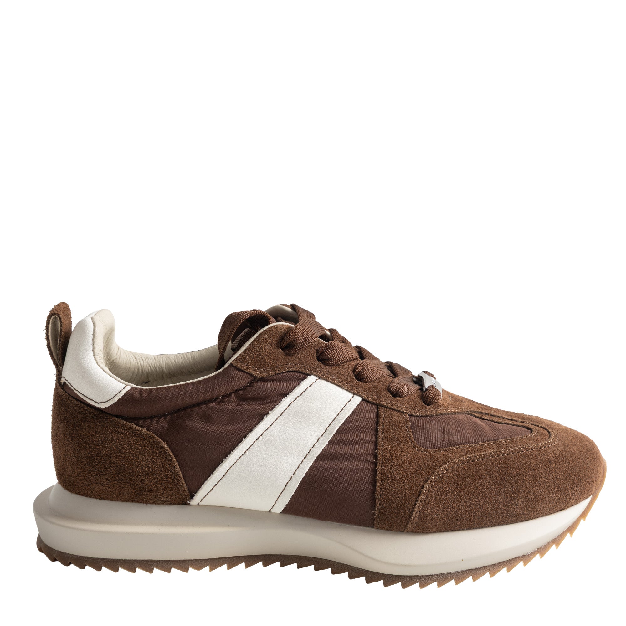 סניקרס ניילון+זמש-קאמל