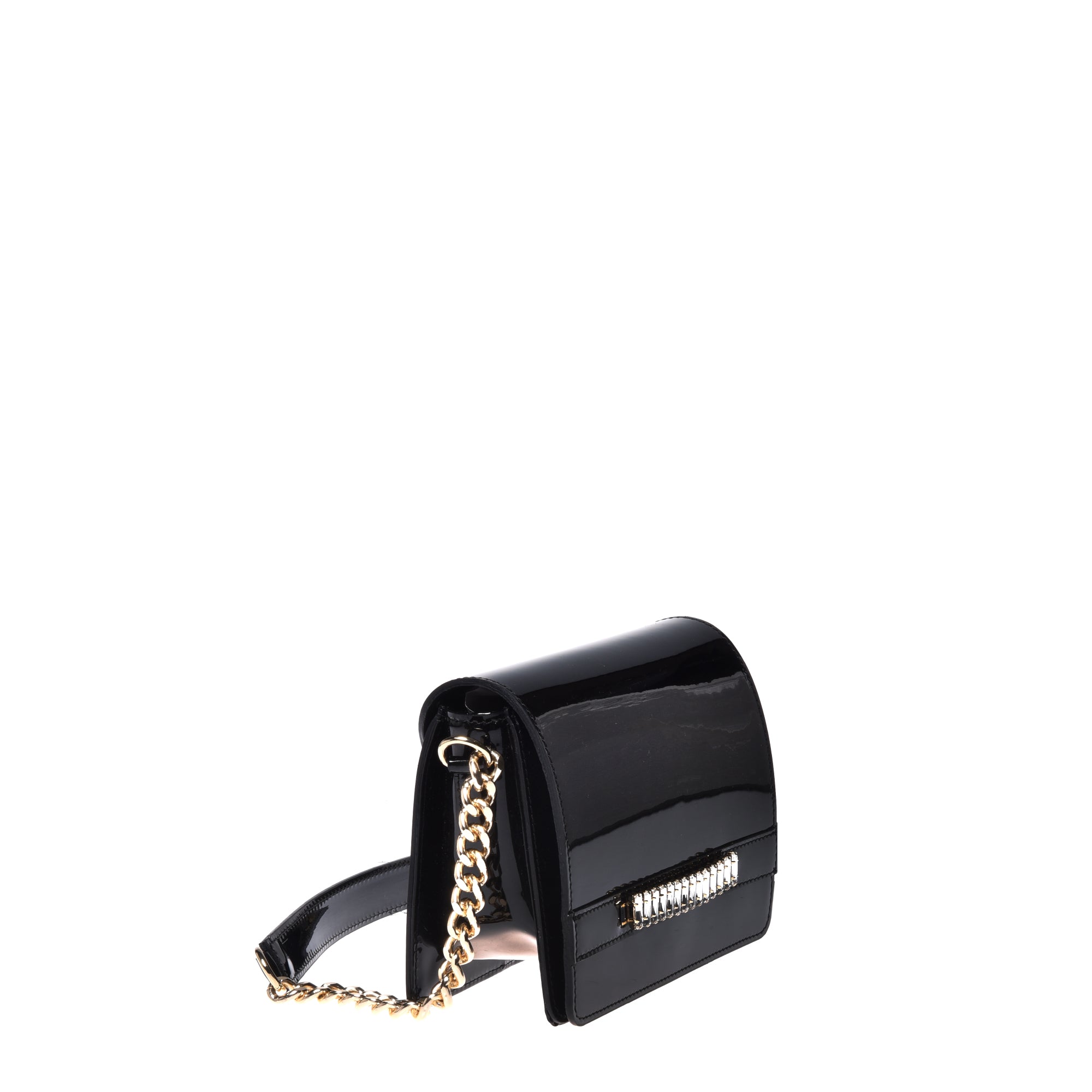 תיק ערב לאק+אבנים-שחור