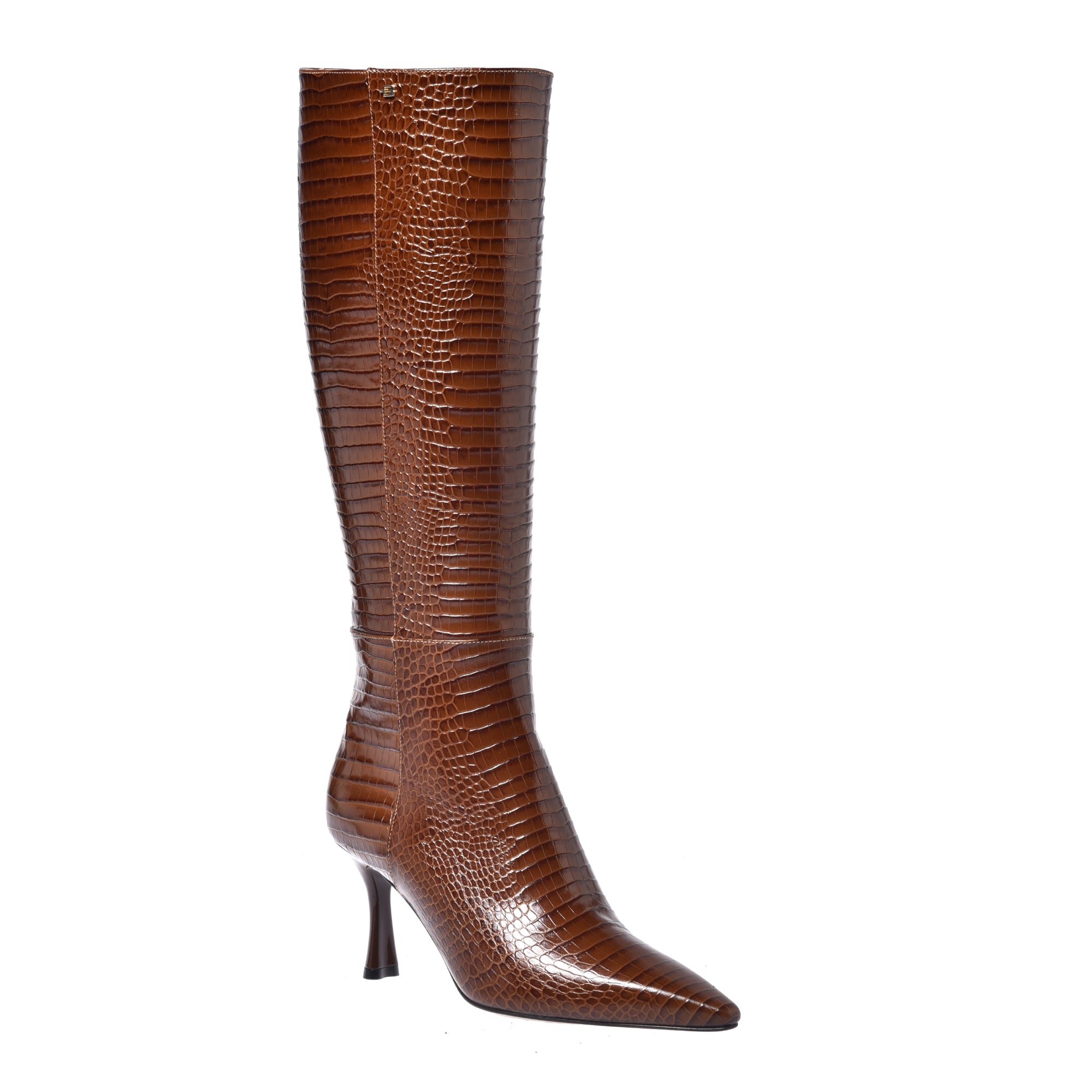 מגף קרוקו-חום