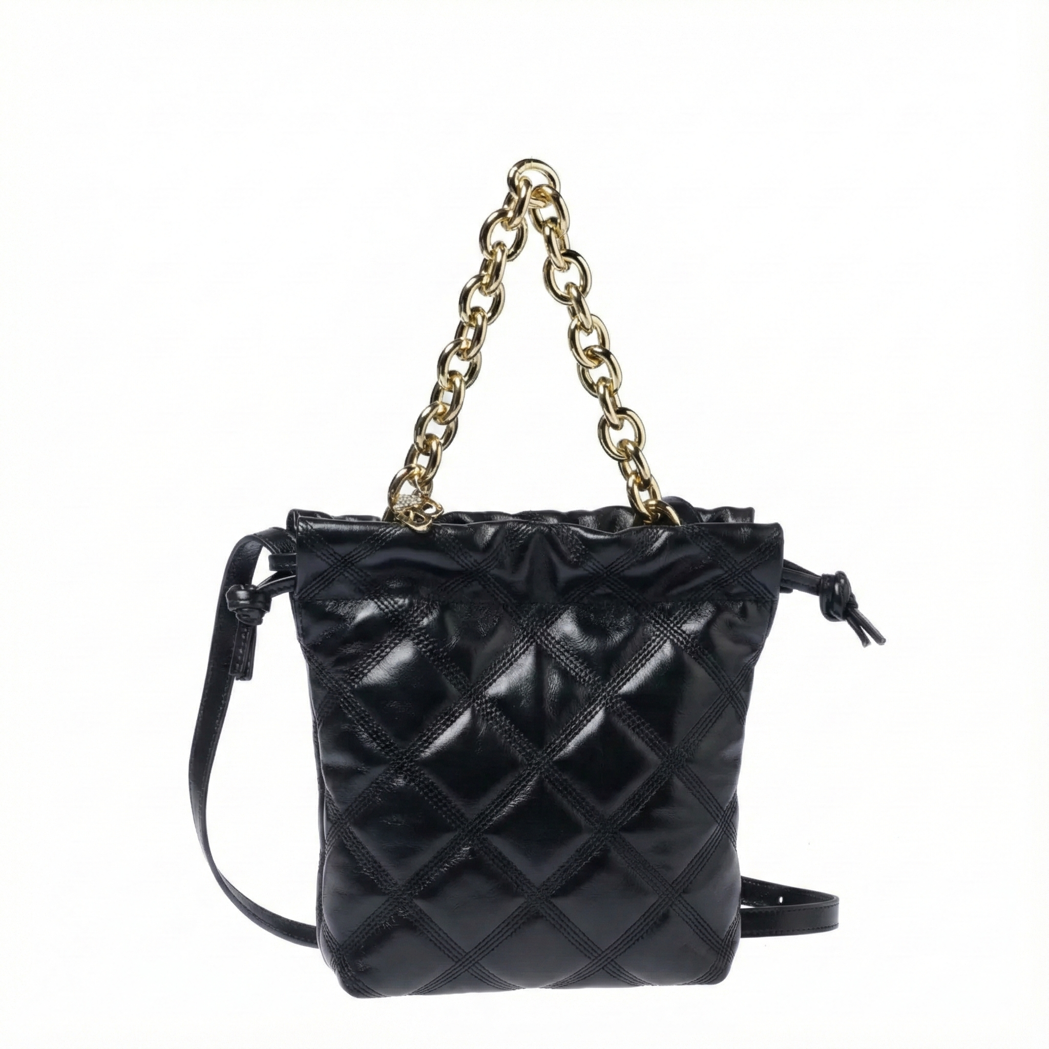 תיק קוילט קטן-שחור