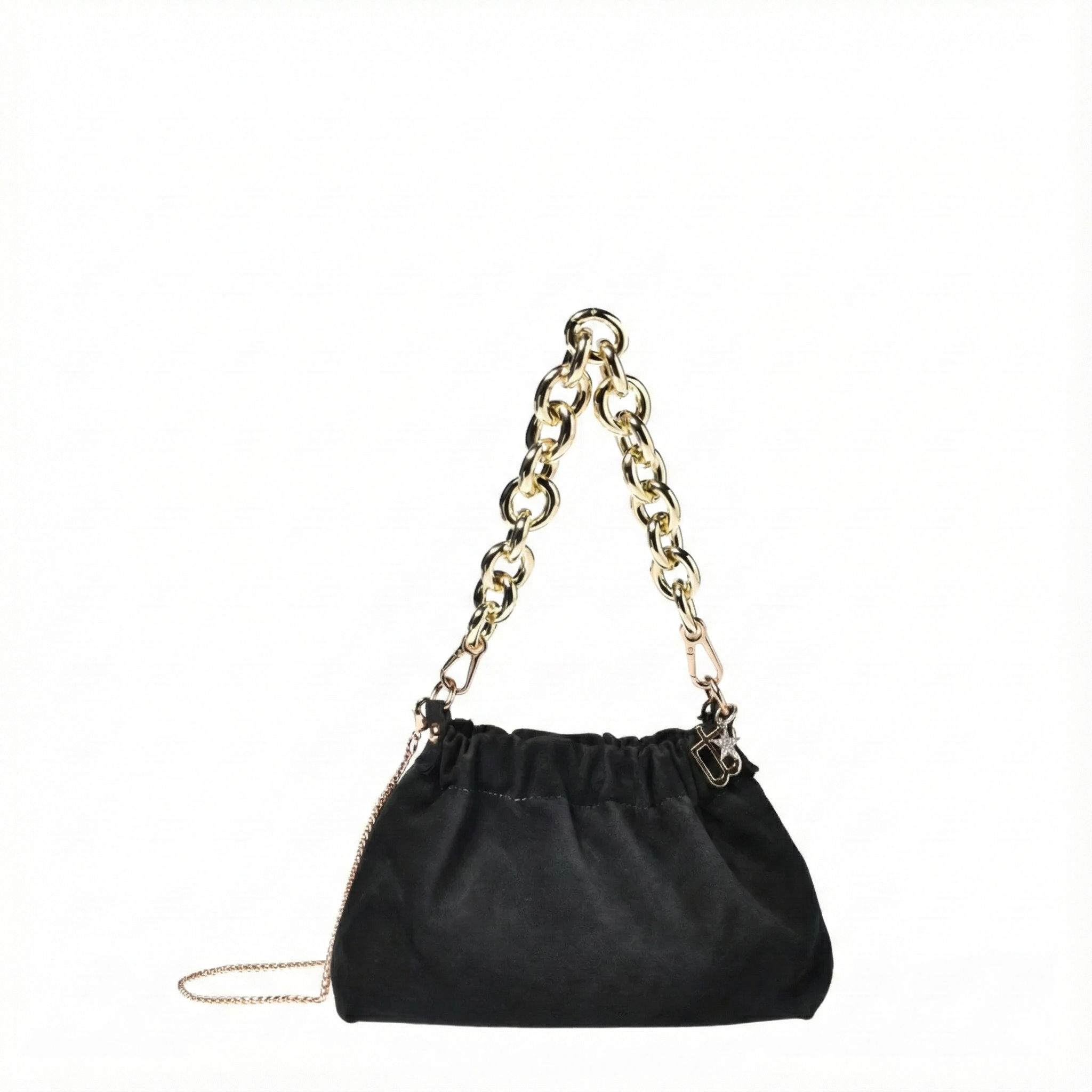 תיק זמש מכווץ-שחור